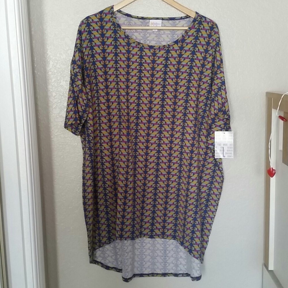 Lularoe Irma size L multi color tunic top